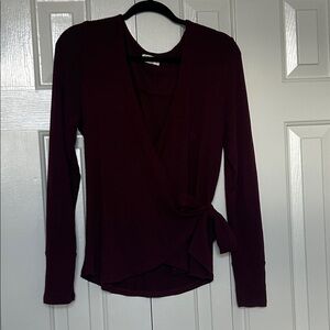 Long sleeved Wrap Top